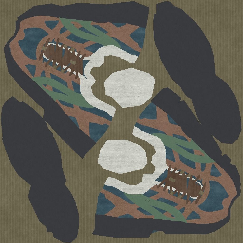 Cop Zombie Low-poly 3D model_29