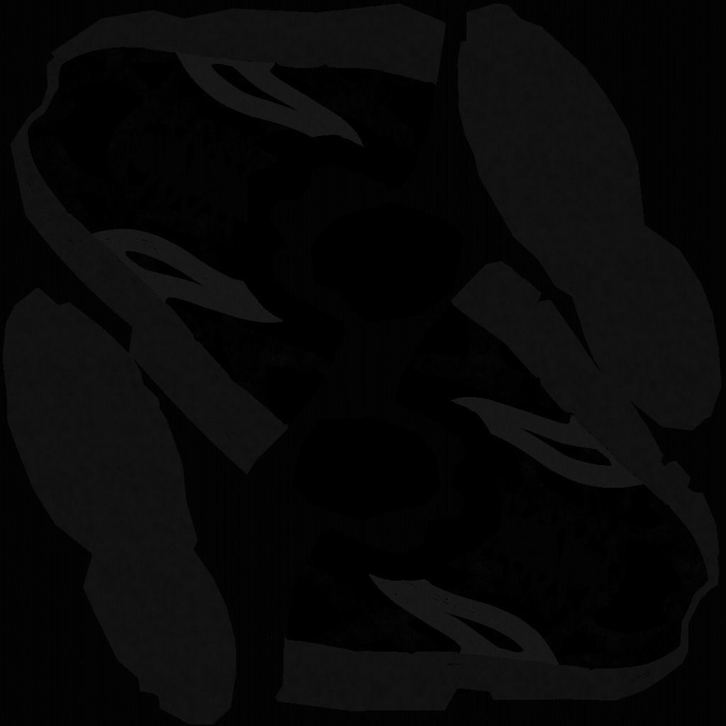 Cop Zombie Low-poly 3D model_35