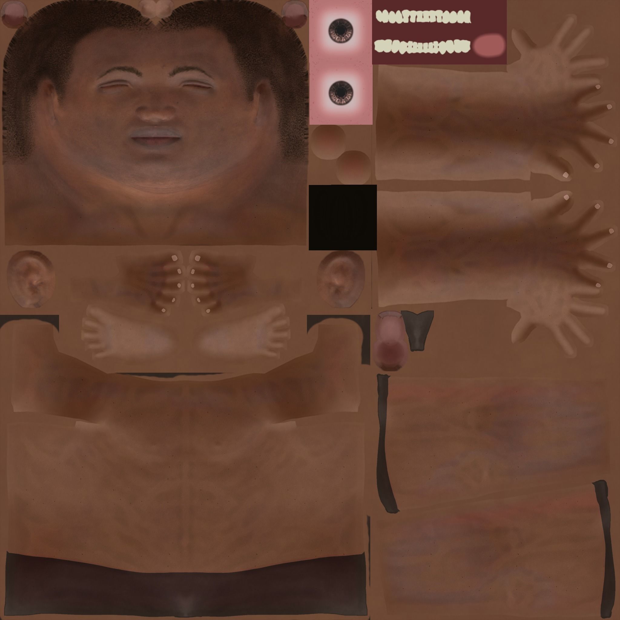 Cop Zombie Low-poly 3D model_1