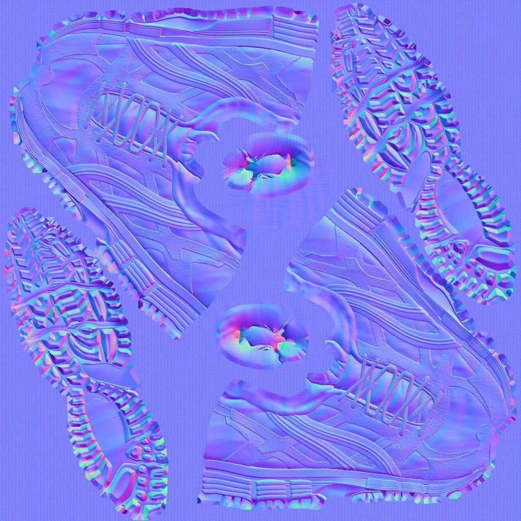 Cop Zombie Low-poly 3D model_32