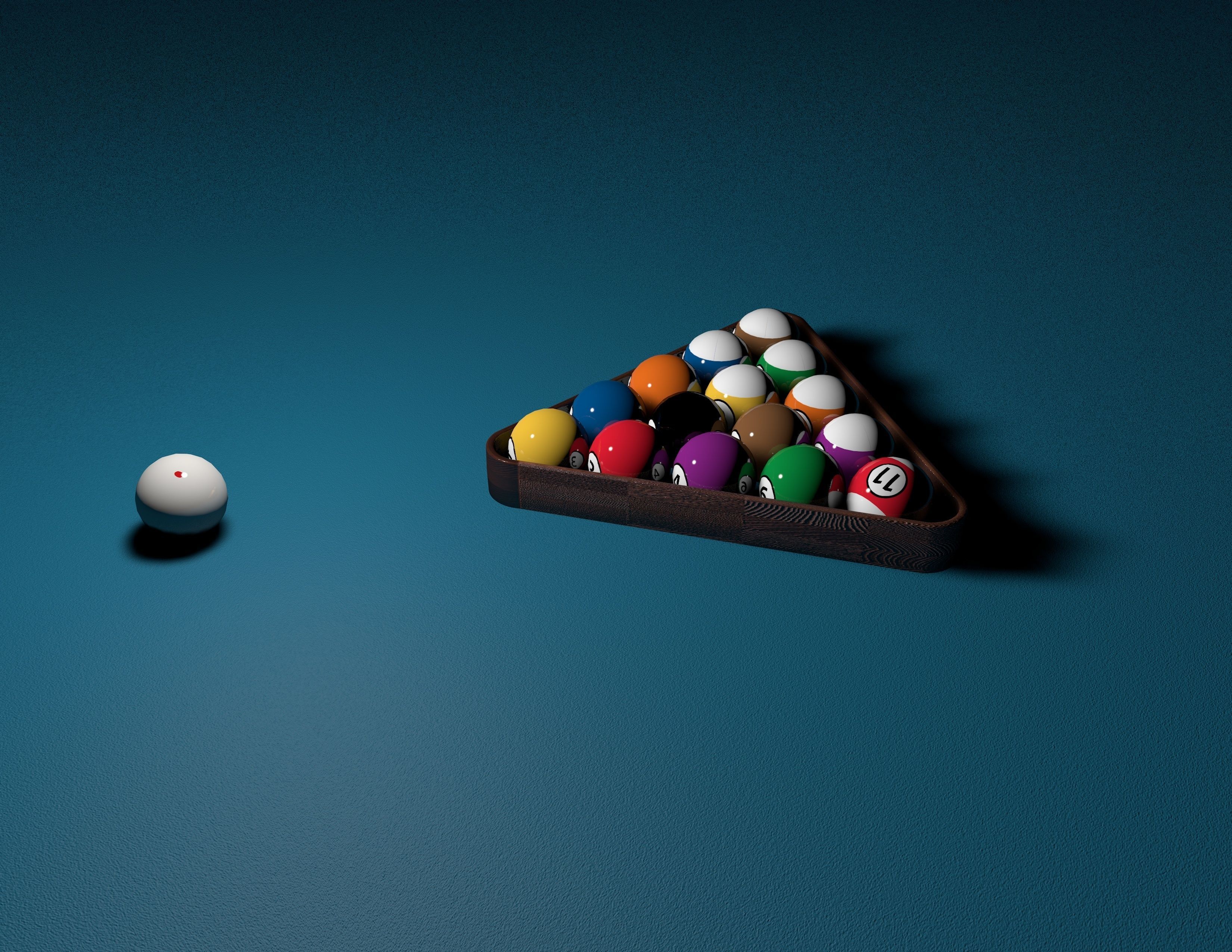 Billiard Balls Rack 3D model 3D printable | CGTrader
