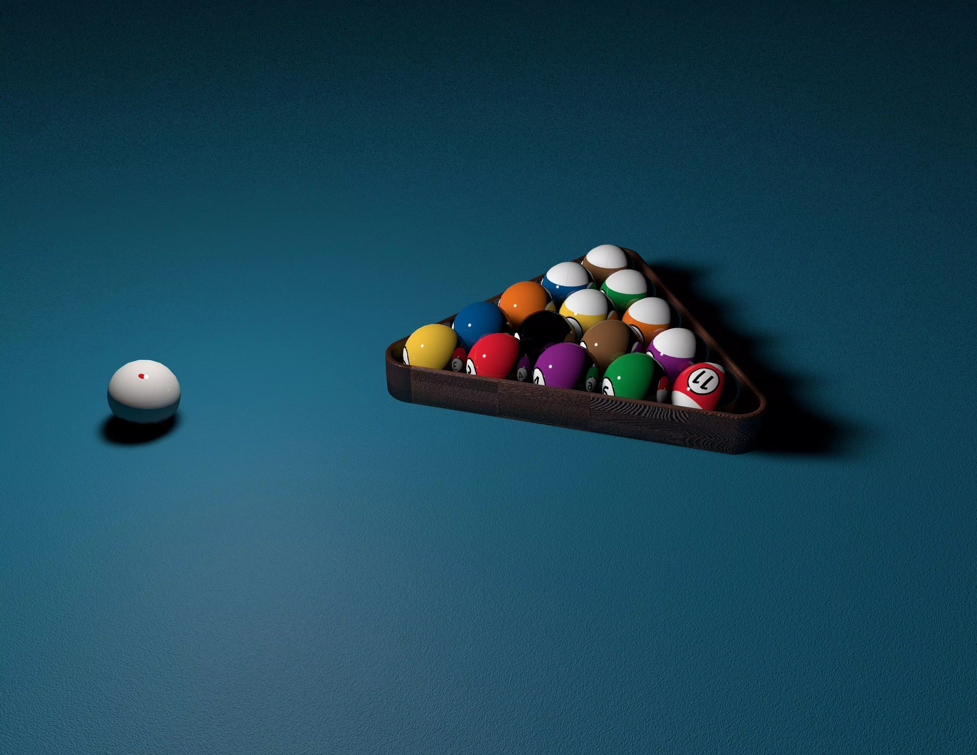 Billiard Balls Rack 3D print model