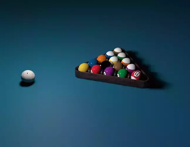 Billiard Balls Rack 3D print model