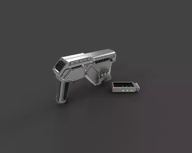 Weapon Concept Series Model R-AI3L Fantasy Futuristic Pistol 3D print model