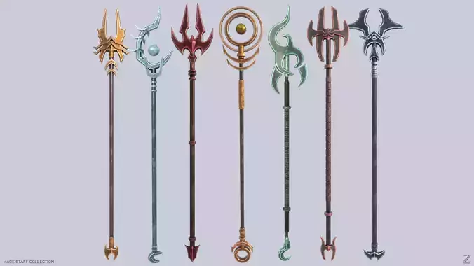Mage staff collection 