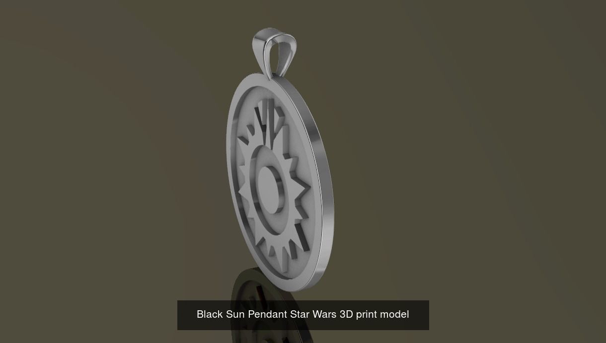 StarWars Pendant symbol 3D Model Collection_4