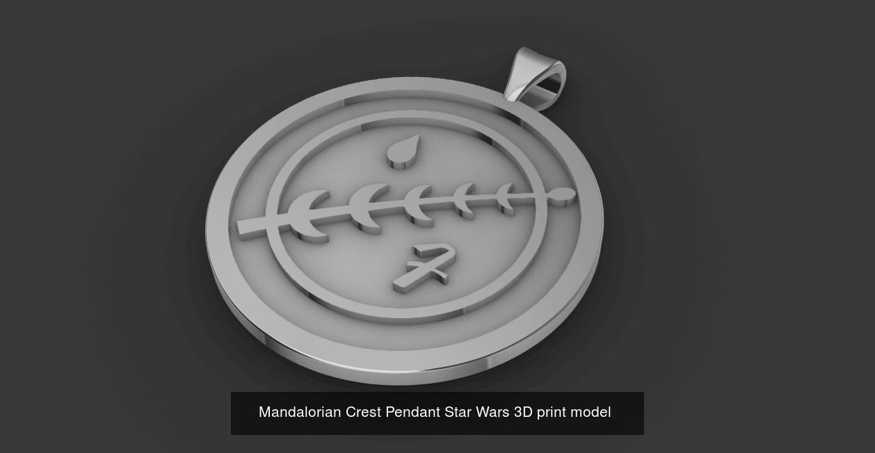 StarWars Pendant symbol 3D Model Collection_5