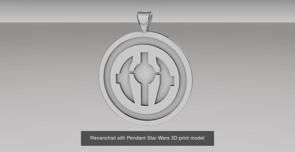 StarWars Pendant symbol 3D Model Collection_3