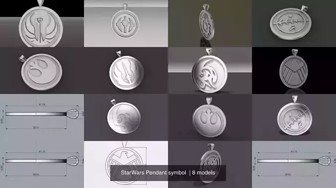 StarWars Pendant symbol 