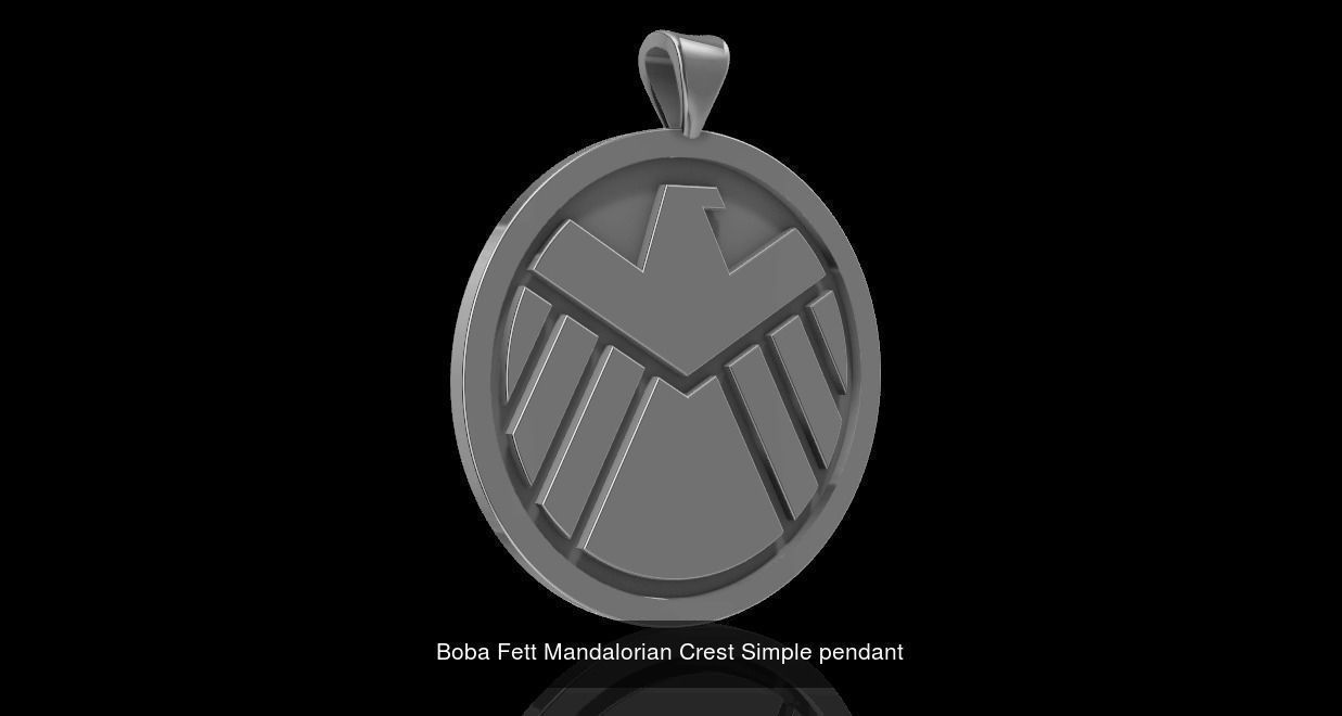 StarWars Pendant symbol 3D Model Collection_9