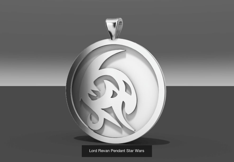 StarWars Pendant symbol 3D Model Collection_8