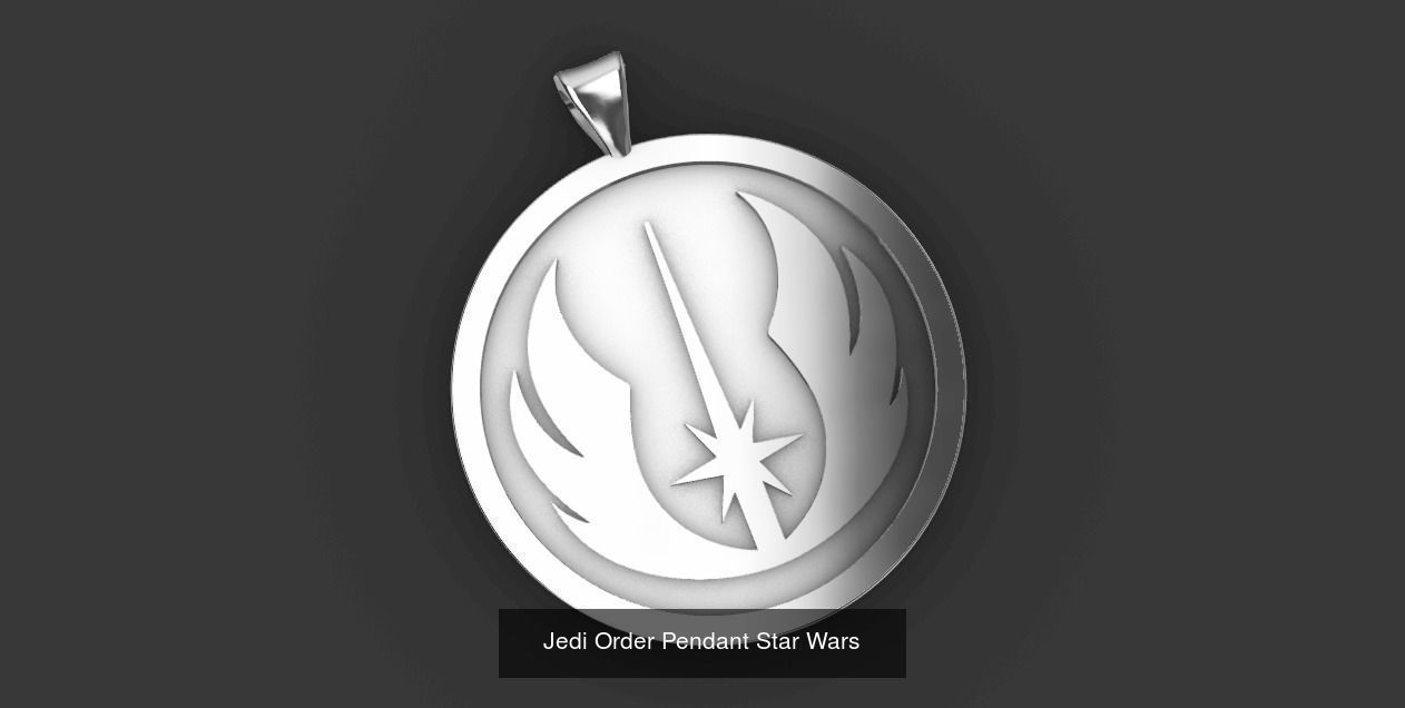 StarWars Pendant symbol 3D Model Collection_7
