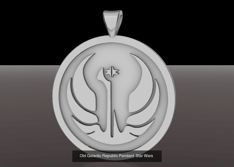 StarWars Pendant symbol 3D Model Collection_2