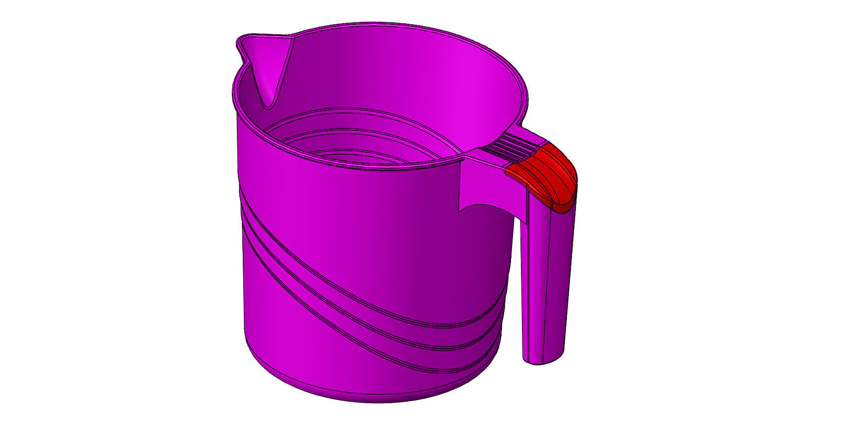 plastic stoup  3D print model_6