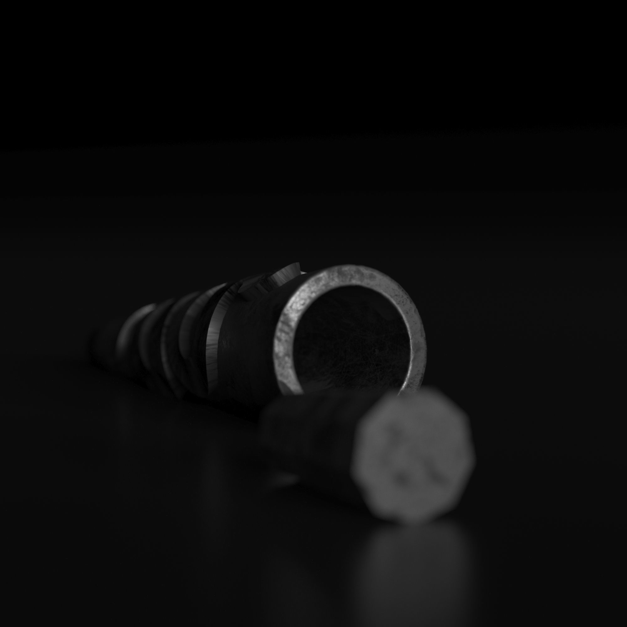 set smoke bong grinder weed 3D model_6