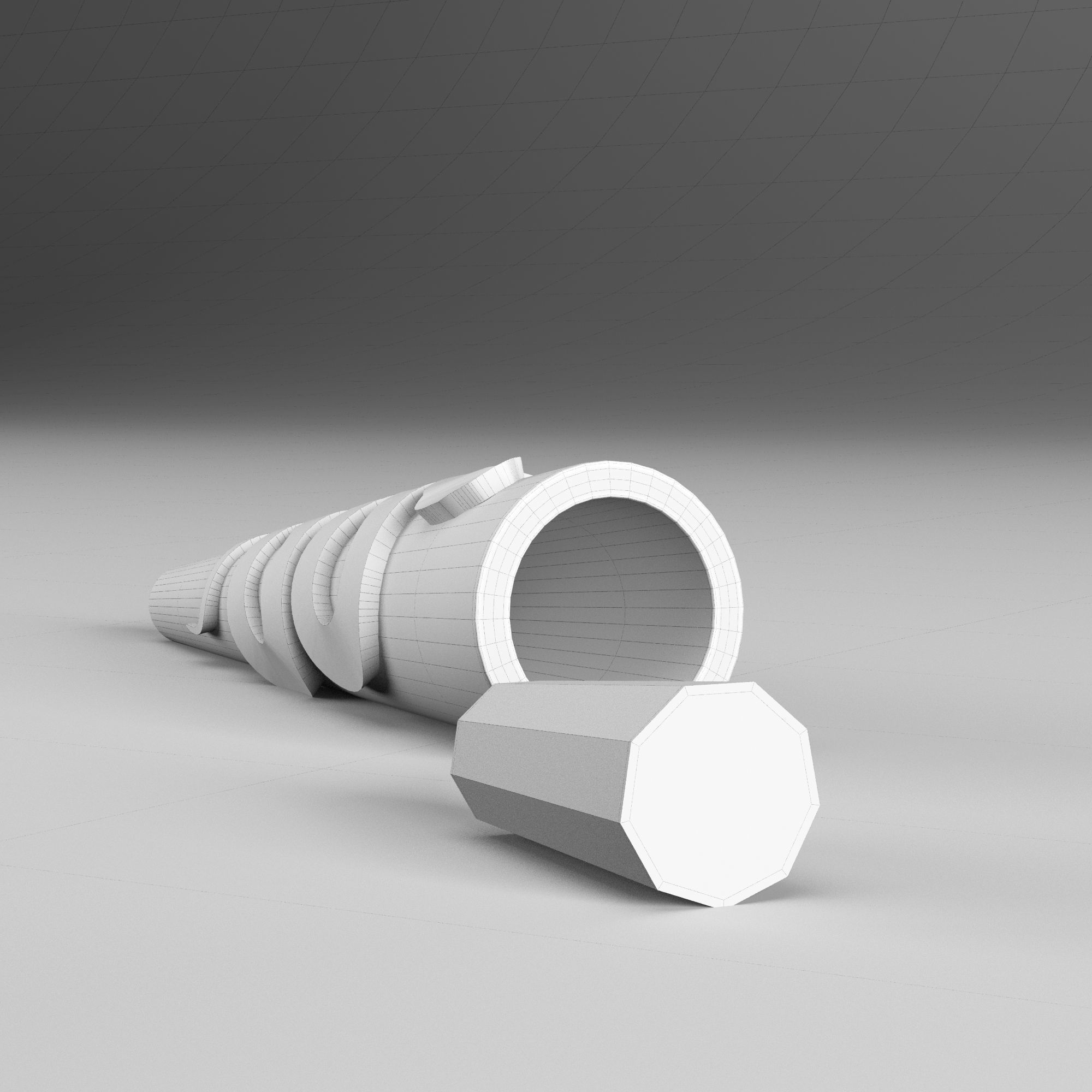 set smoke bong grinder weed 3D model_7