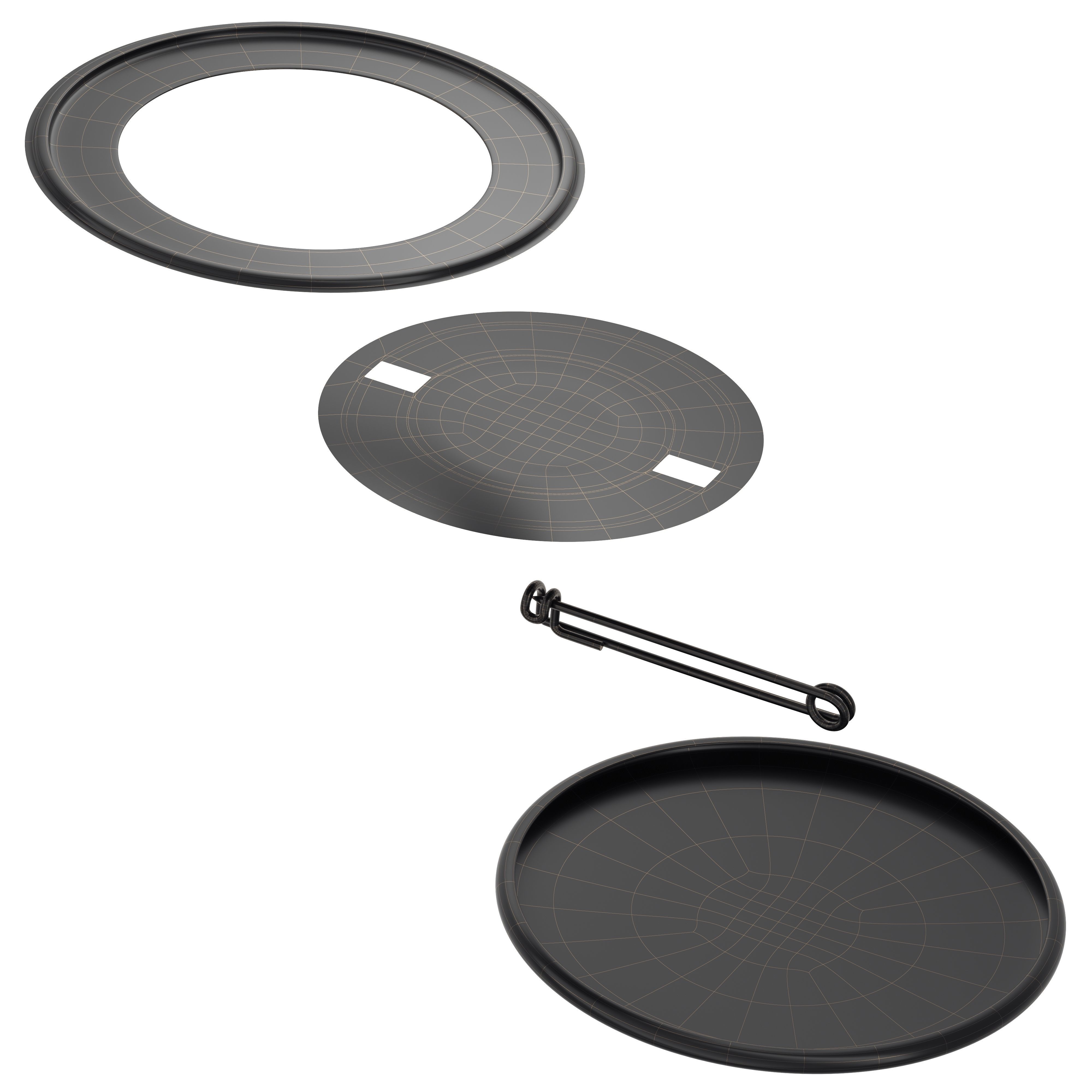 3d model  Button Pins  3D model_11