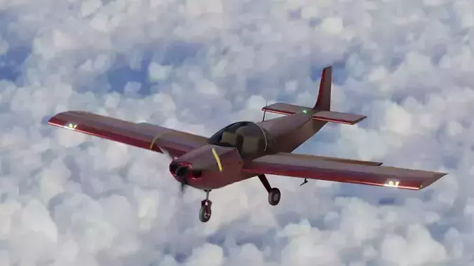 Light Sport Aircraft Zenith CH 650 3D model