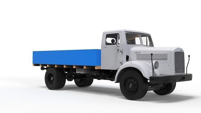 Mercedes L312-TATA 1210D Vintage Truck - 3D printable 14th scale 3D print model