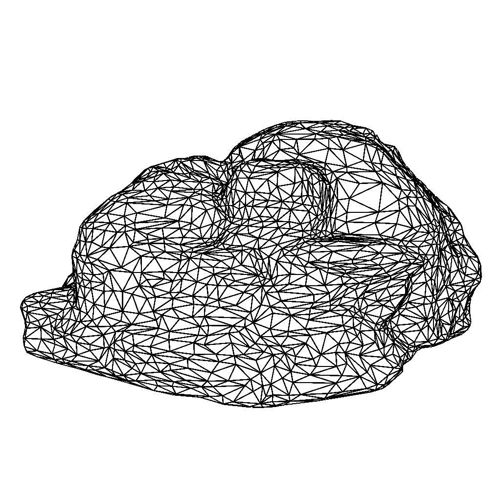 Low poly Gray Boulder Beach Rock Collection 210106 Low-poly 3D model_5