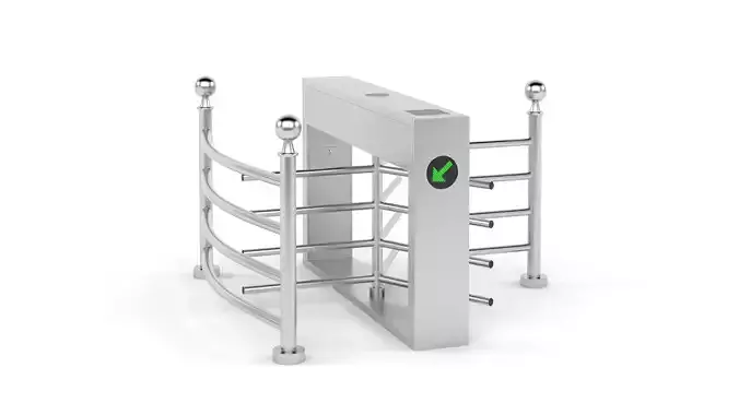 Half Height Tripod Turnstile Gate 3D model