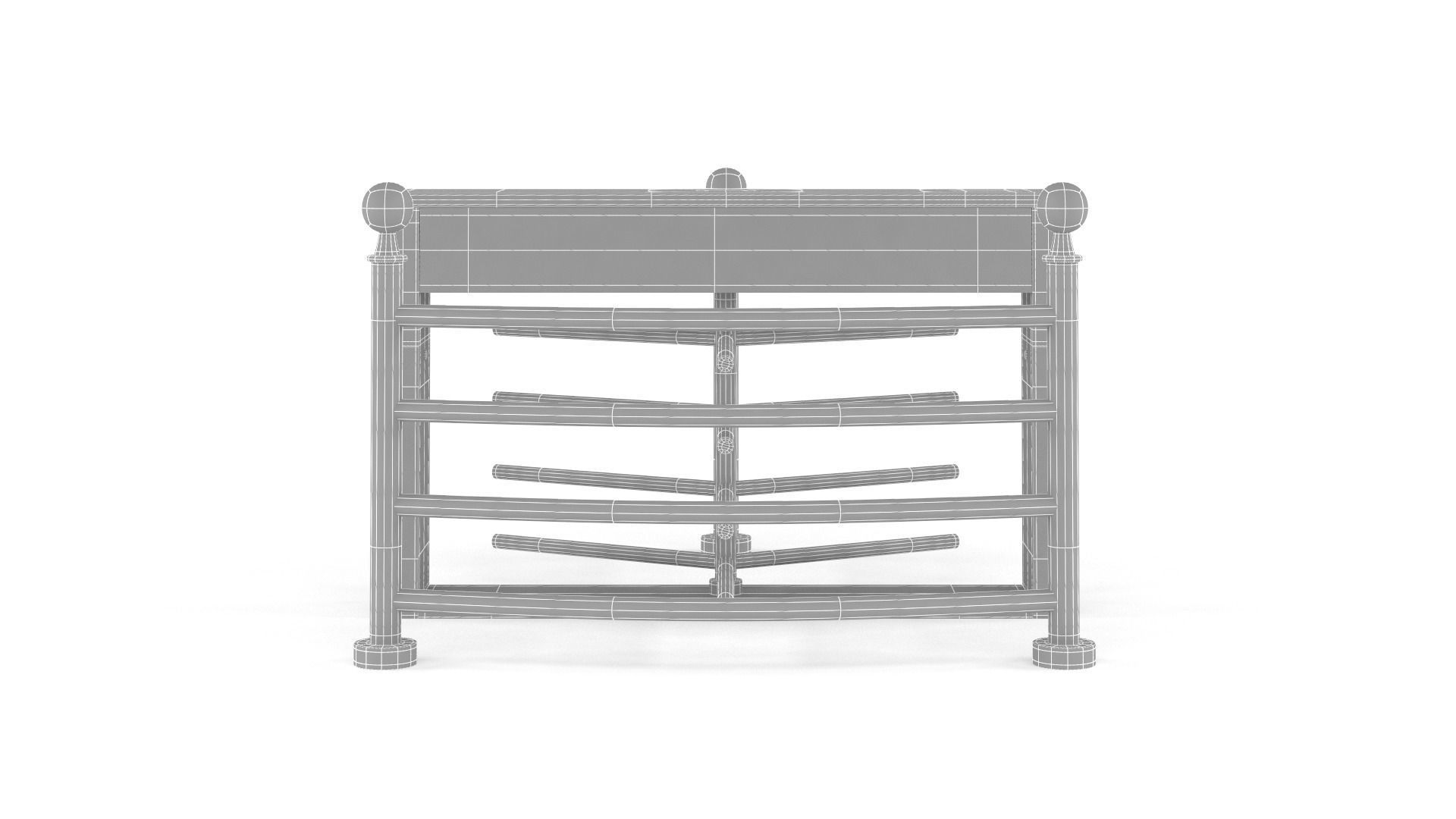Half Height Tripod Turnstile Gate 3D model_6