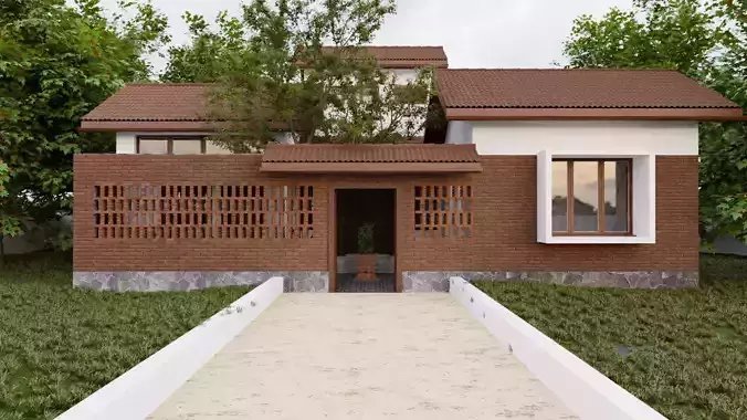 COURTYARD HOUSE 3D model