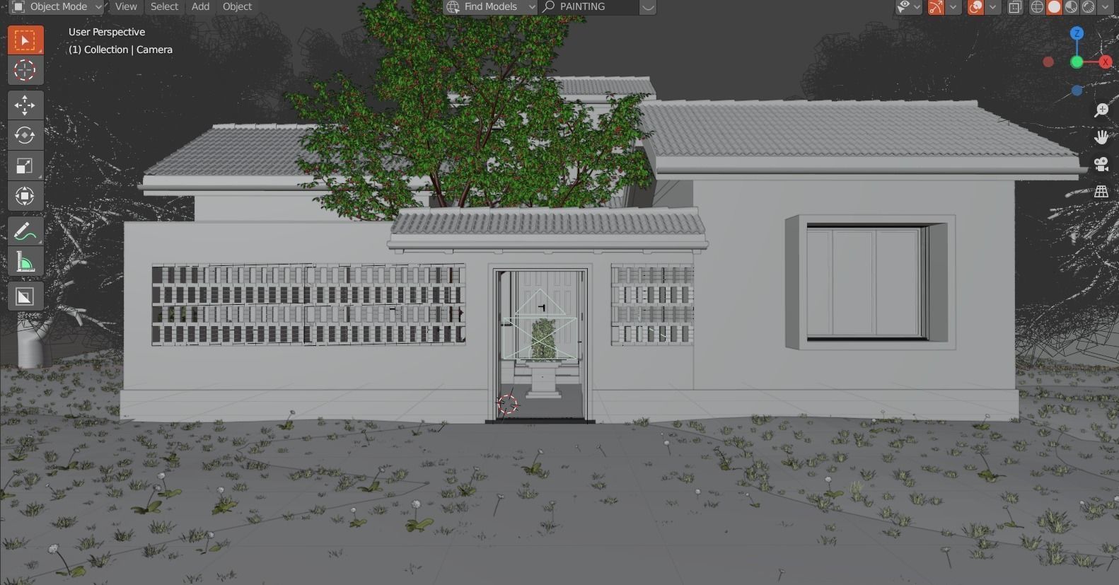 COURTYARD HOUSE 3D model_5