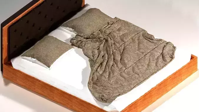 Bed 3ds max  Corona render