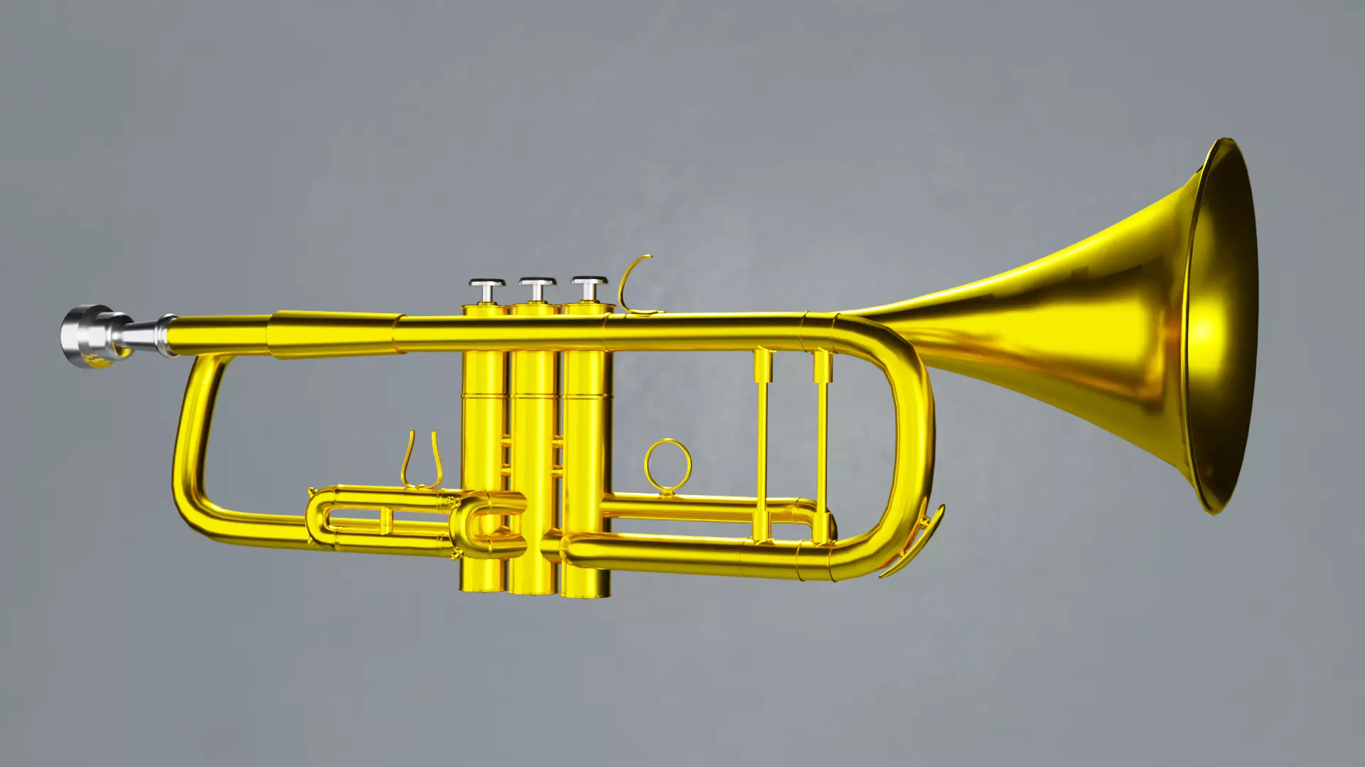 Musical instrument trumpet 3D model | CGTrader