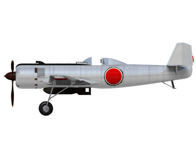 Nakajima Ki-115 Tsurugi 3D model_5