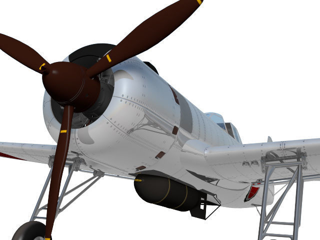 Nakajima Ki-115 Tsurugi 3D model_7