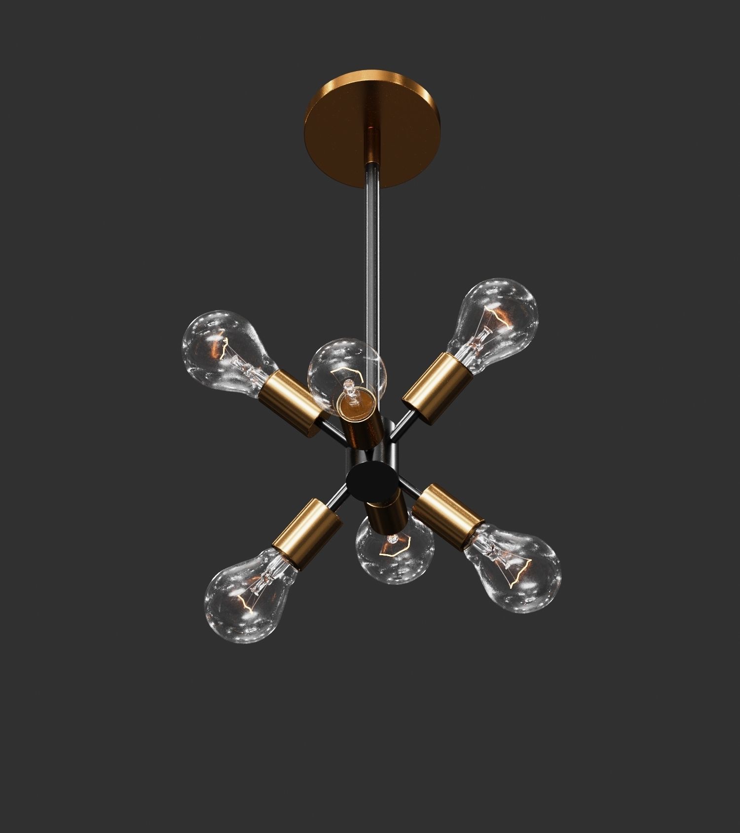 Chandelier stella pendant light 3D model_1