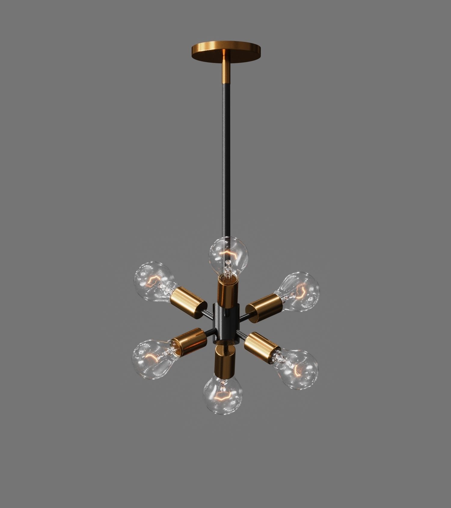 Chandelier stella pendant light 3D model_2