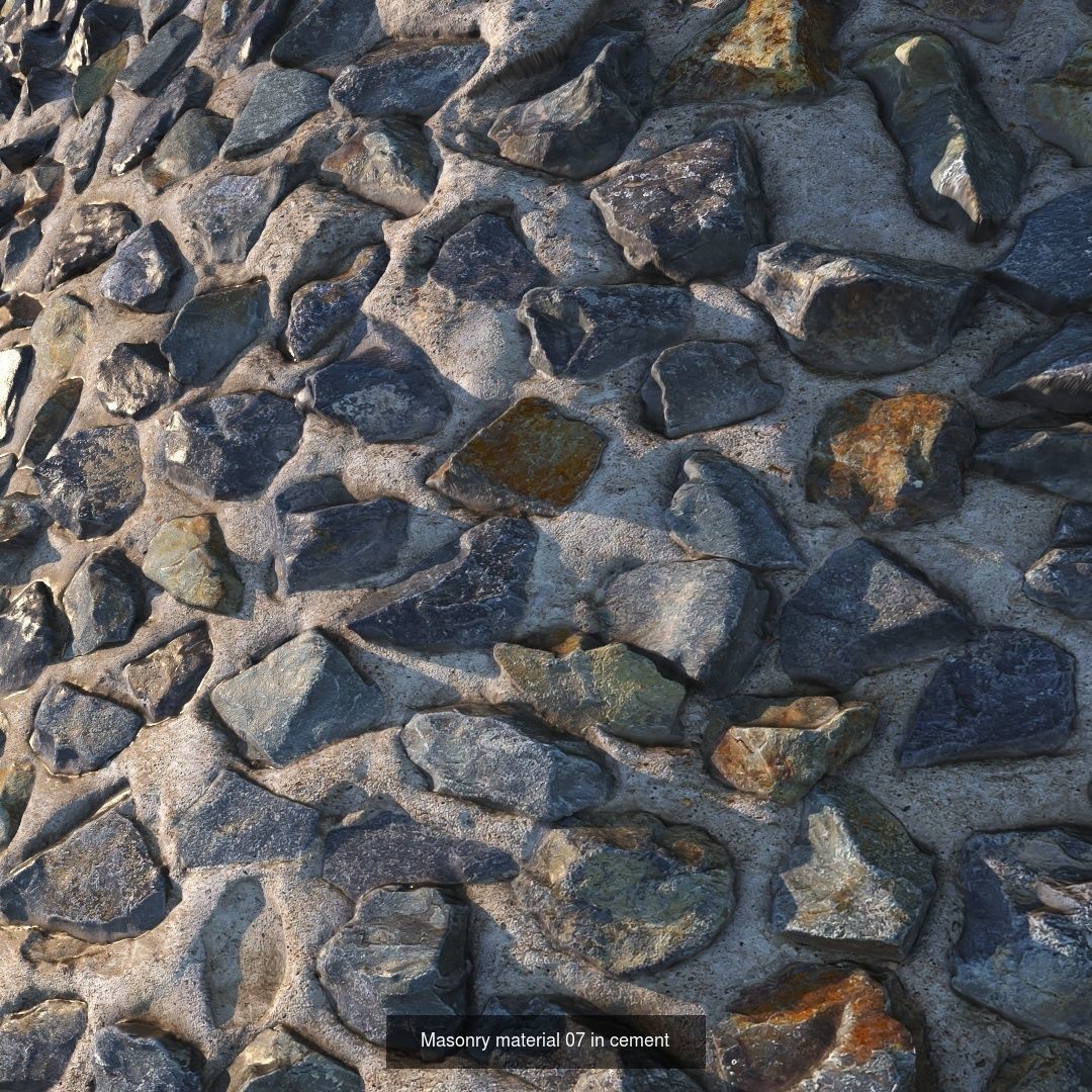 Realistic Masonry materials 3D Model Collection_5