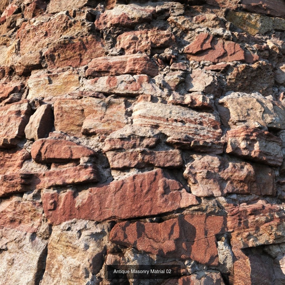 Realistic Masonry materials 3D Model Collection_9