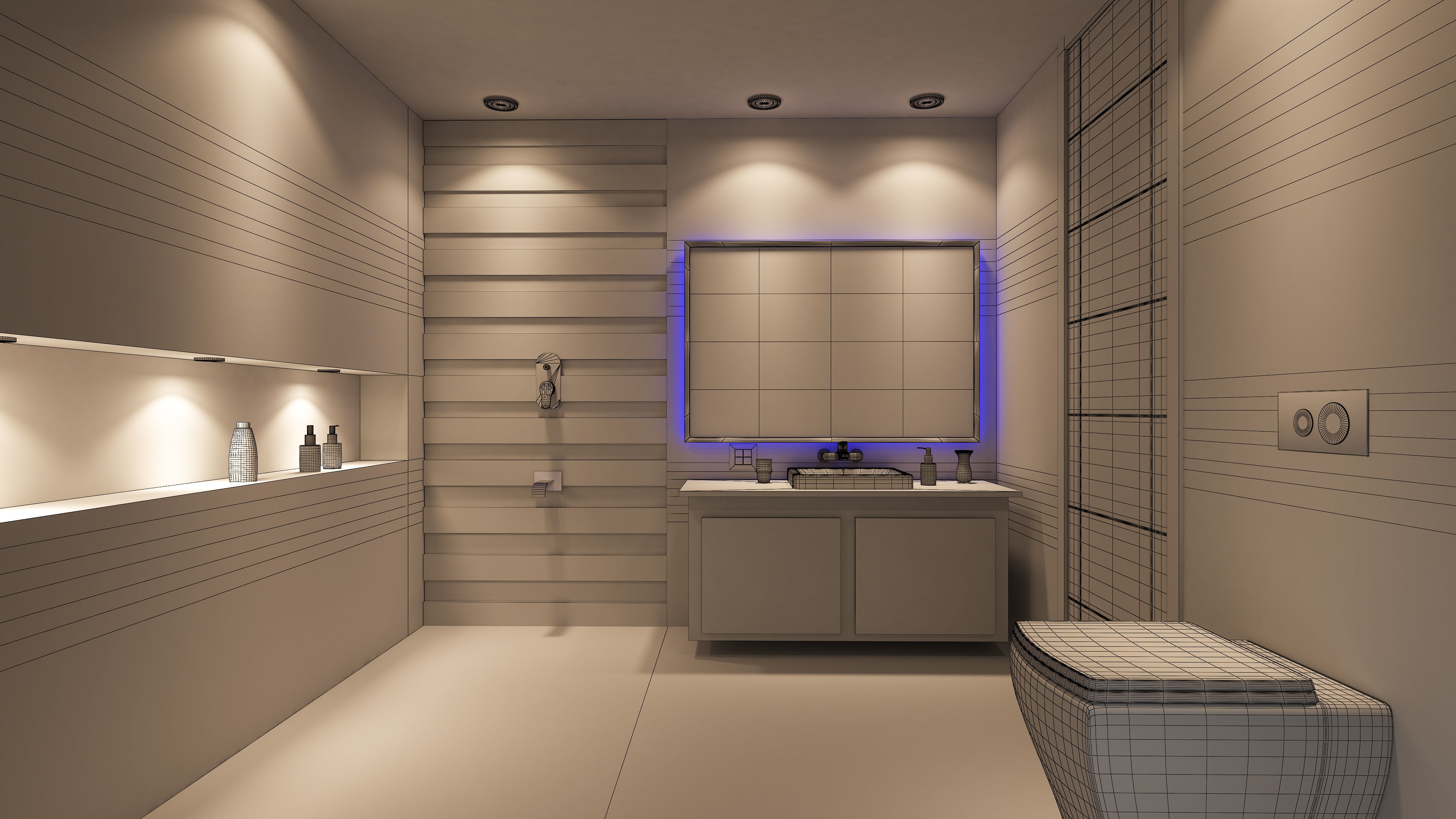 Bathroom Interior  3D model_2
