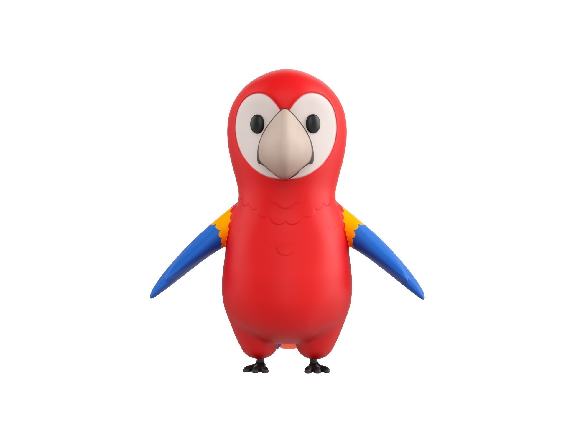 Character066 Parrot 3D model_1