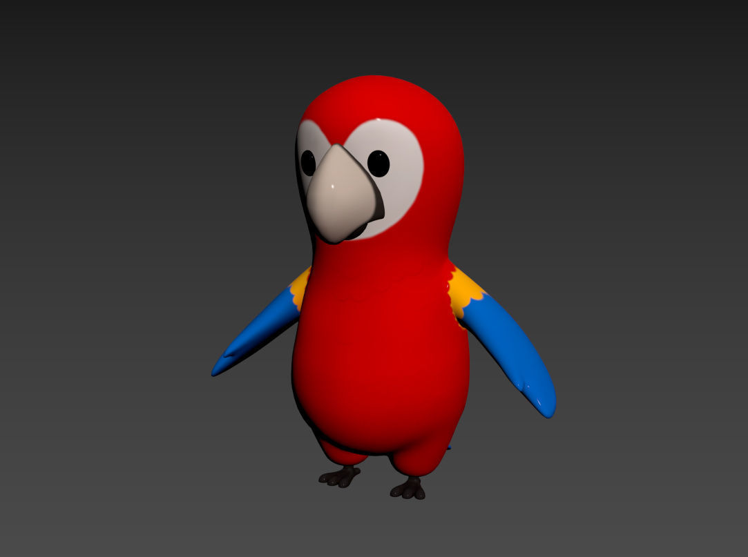 Character066 Parrot 3D model_11