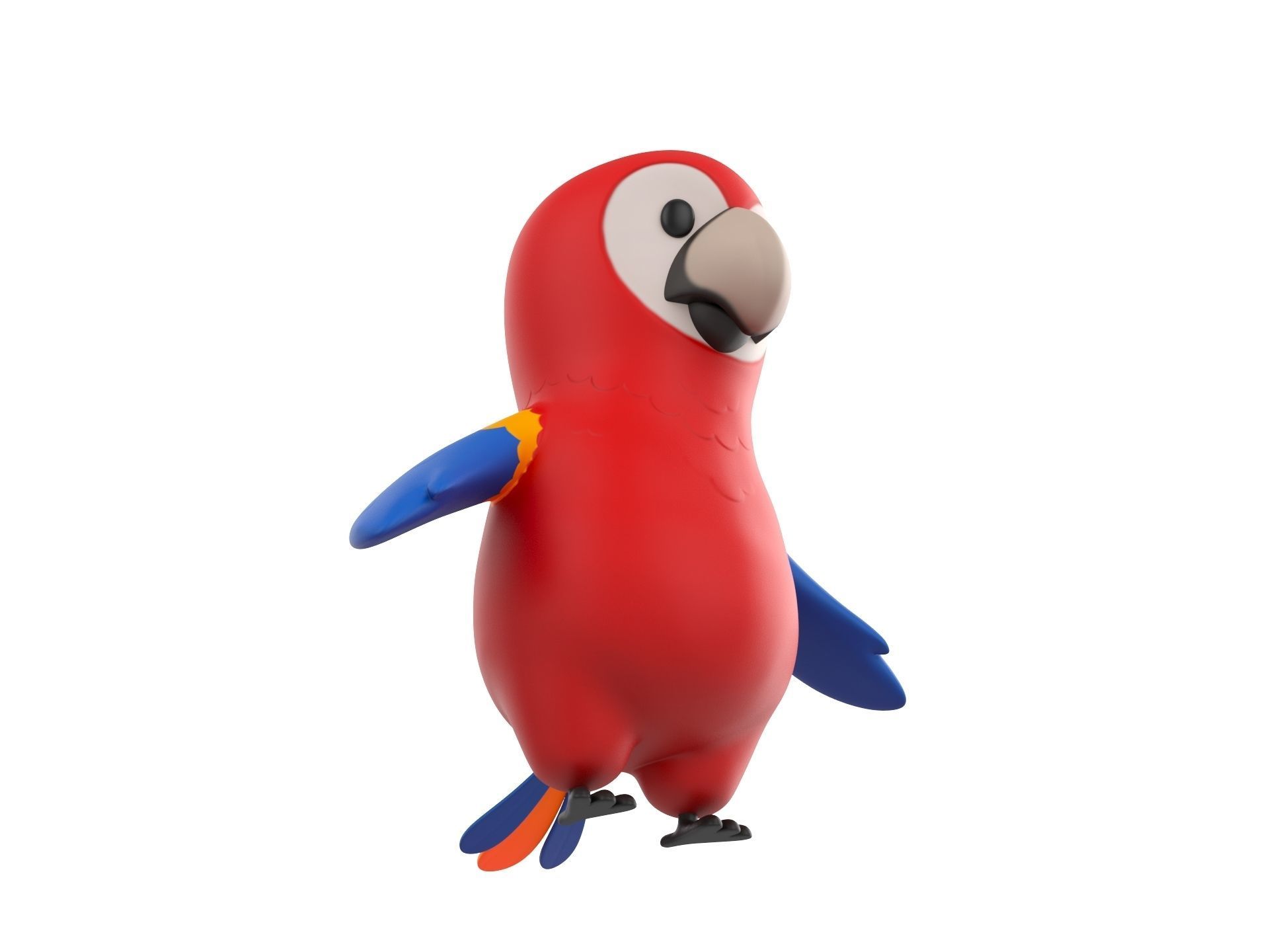 Character066 Parrot 3D model_2