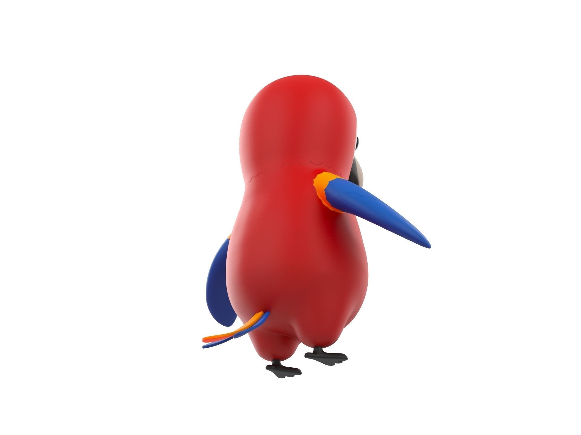 Character066 Parrot 3D model_4
