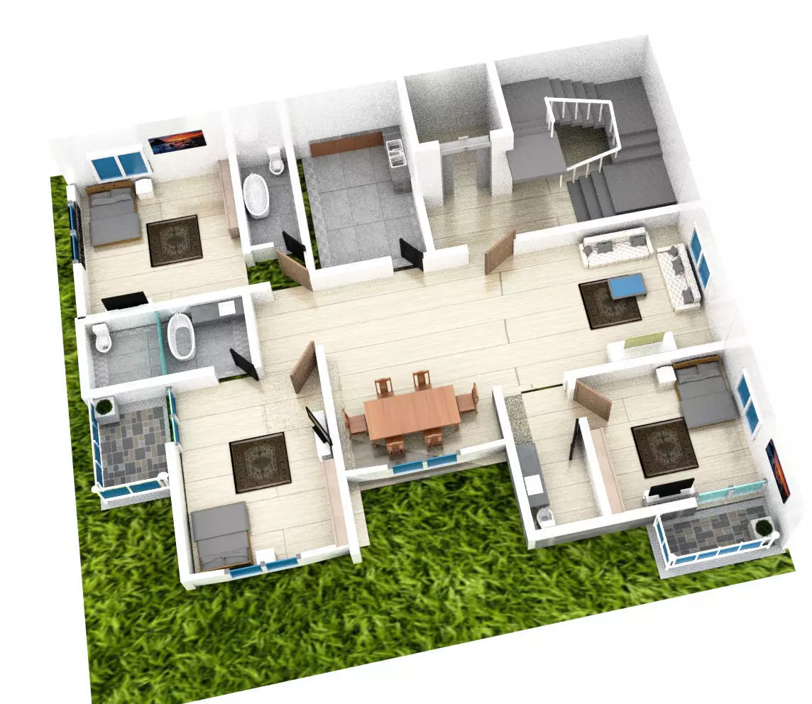 3D model-Floor plan-Home 3D model_0
