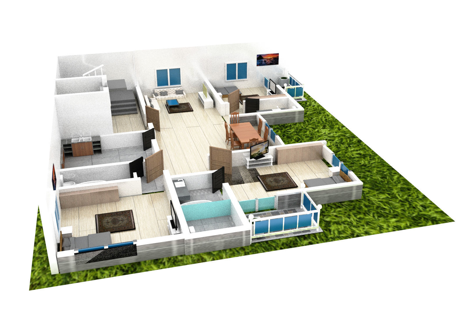 3D model-Floor plan-Home 3D model_4