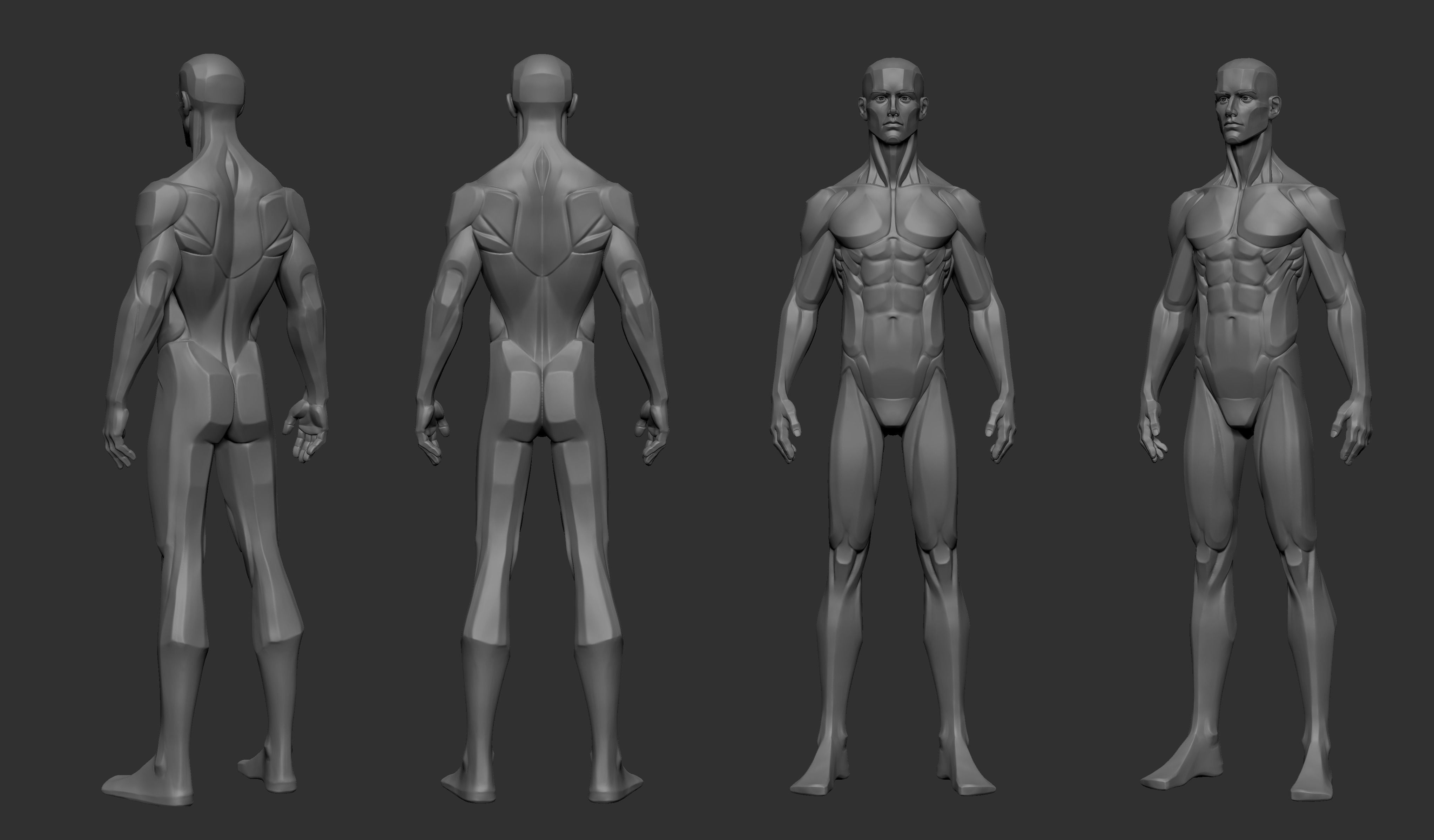 Body Block out 3D model_2