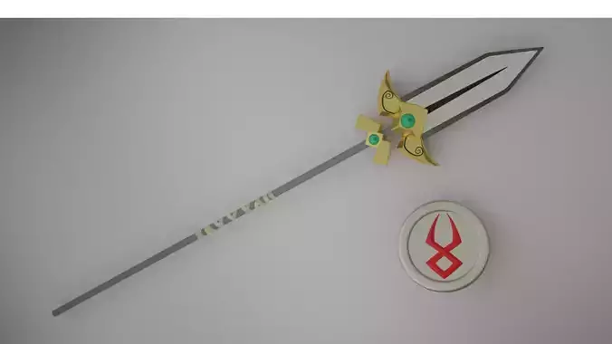 hades achilles spear cosplay   3D print model