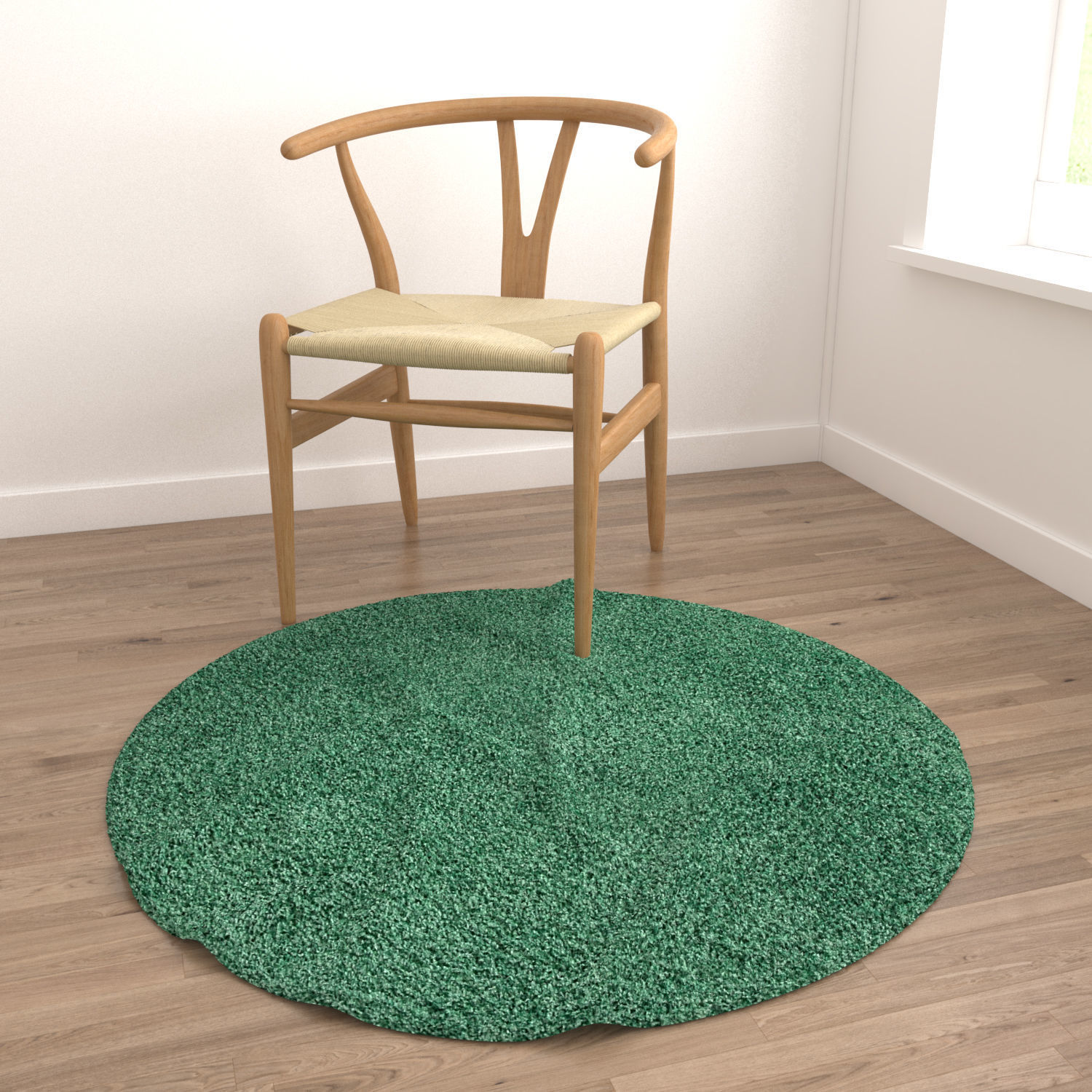 Round Rug Set 198 3D model_3