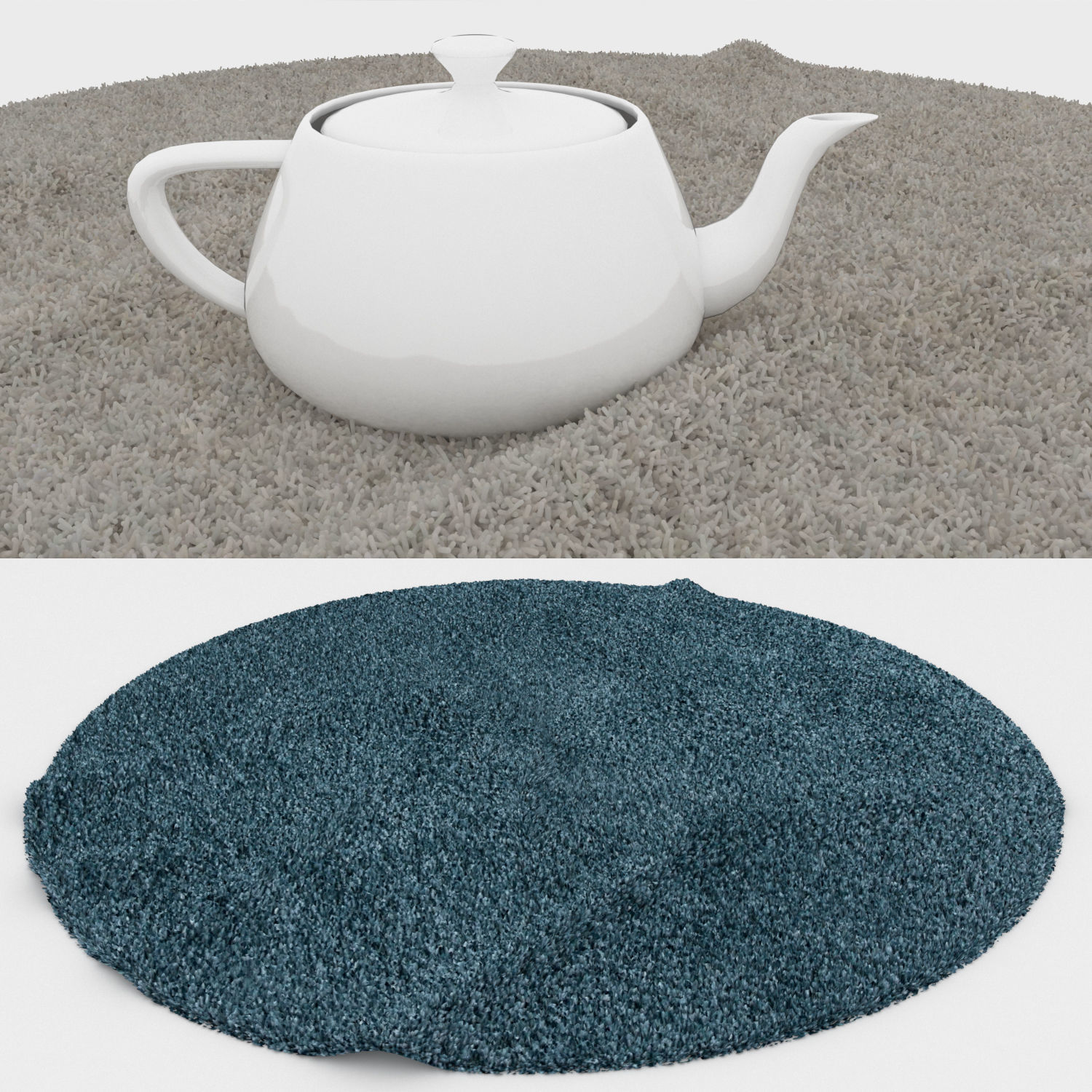 Round Rug Set 198 3D model_2