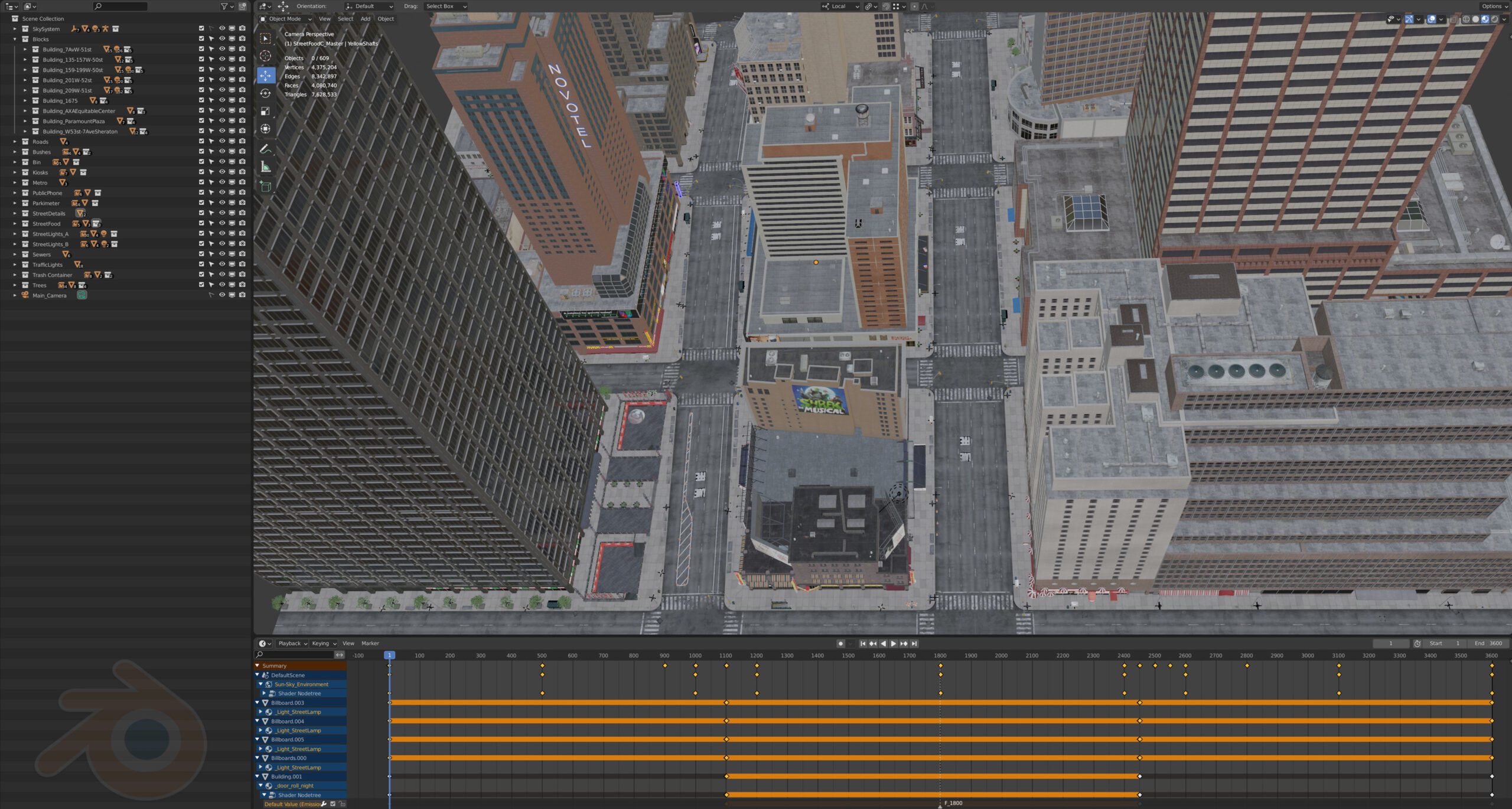 NYC Broadway - 7th Avenue Set 2 V2 3D model_28