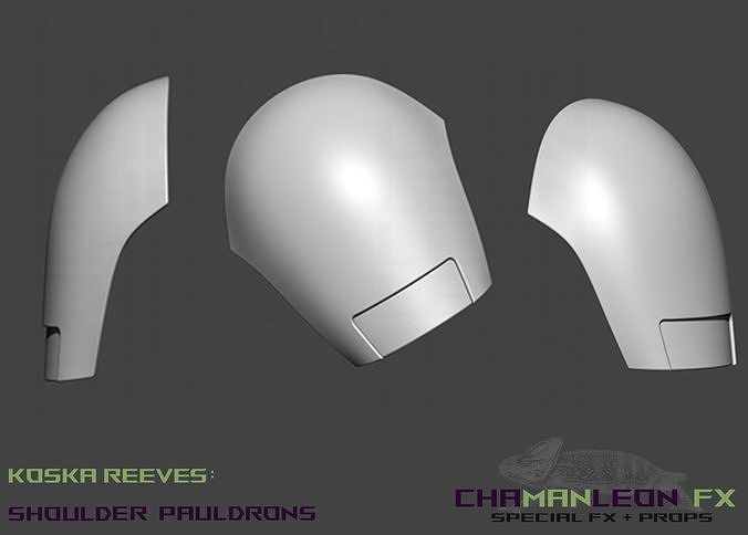Koska Reeves Shoulder Pauldrons The Mandalorian Cosplay  3D print model