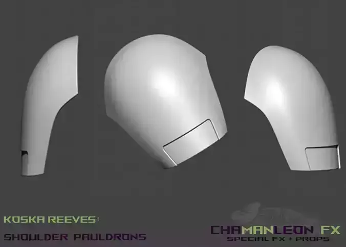 Koska Reeves Shoulder Pauldrons The Mandalorian Cosplay  3D print model
